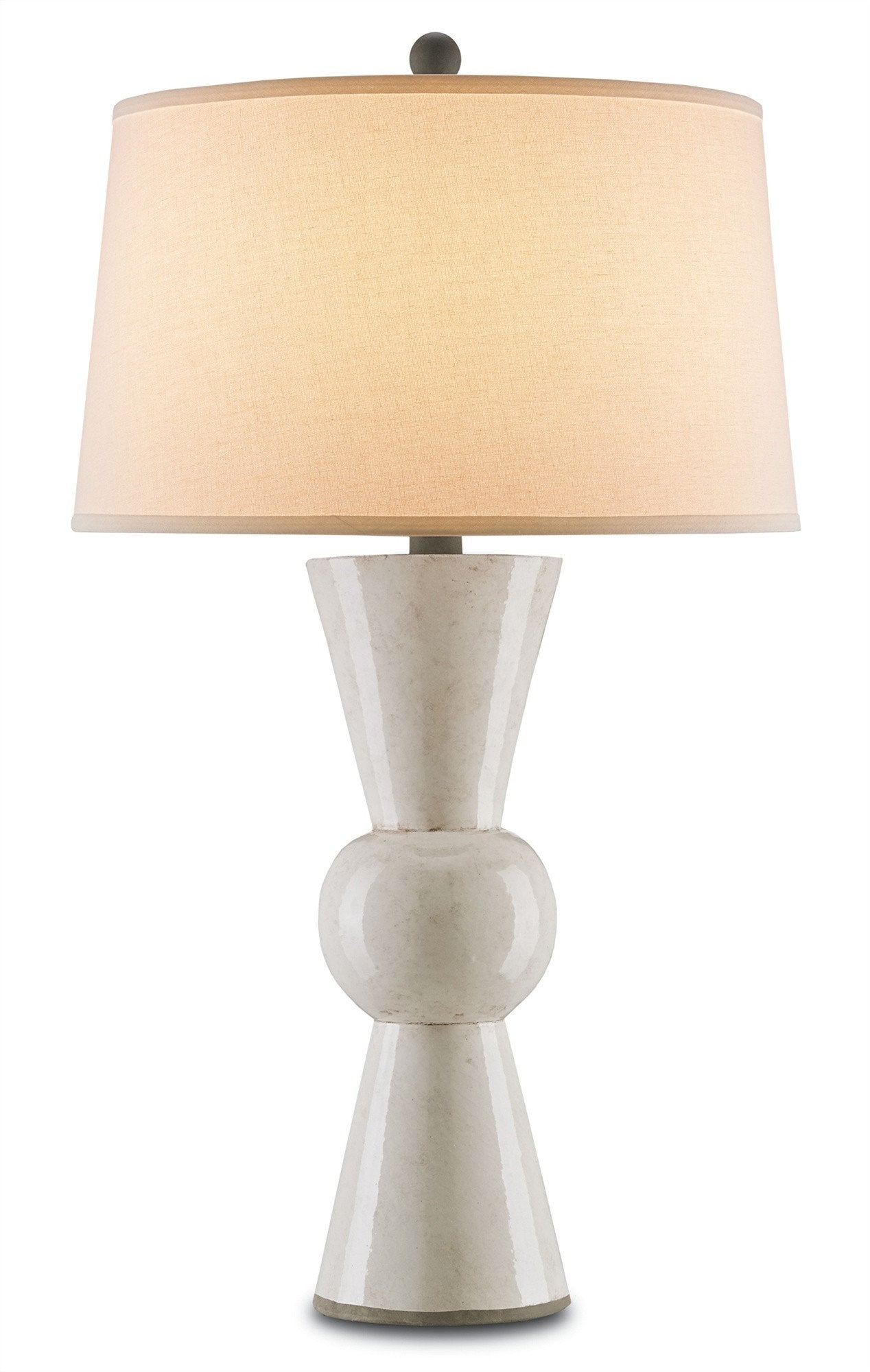 Upbeat Table Lamp in White design by Currey and Company