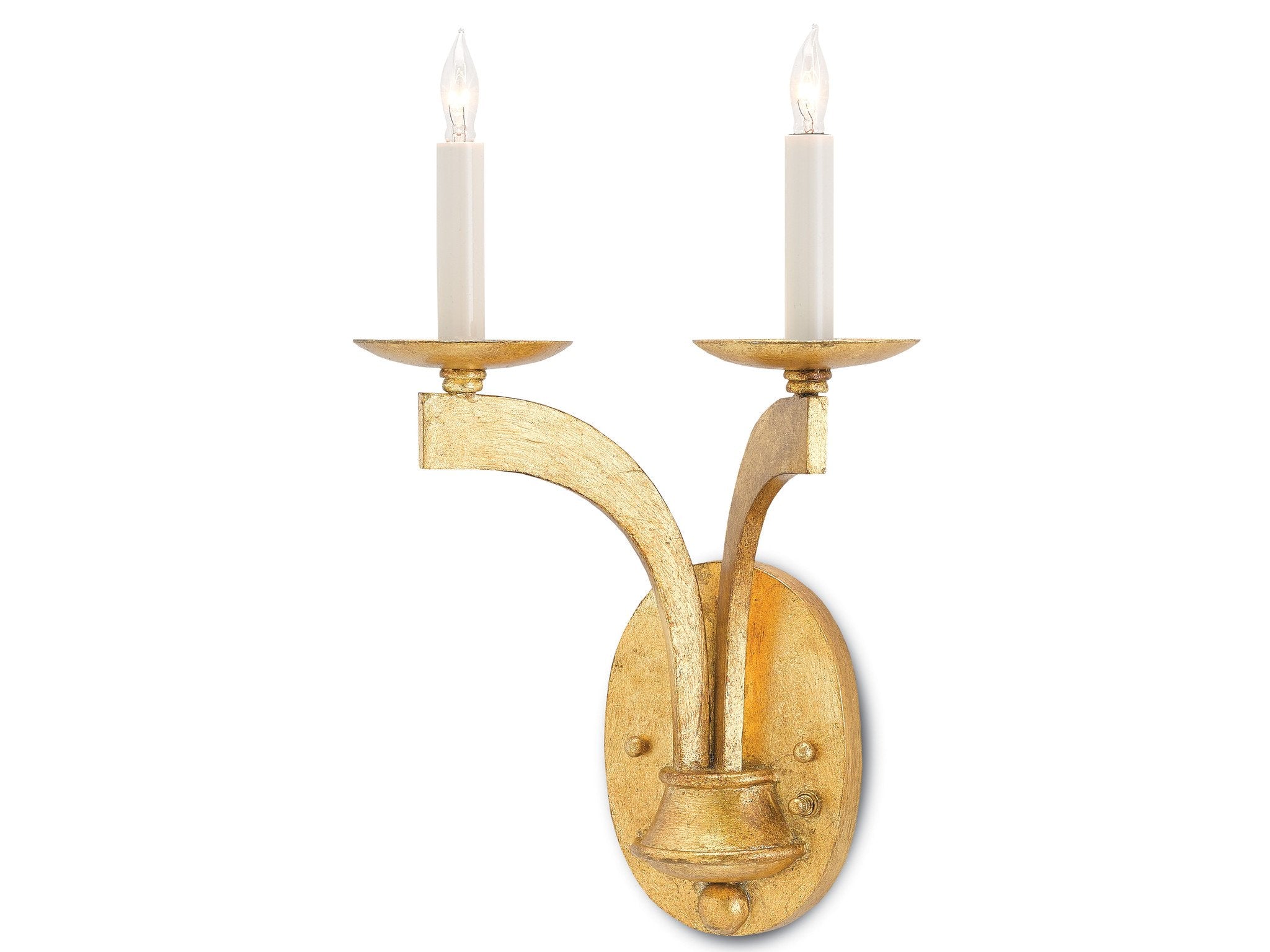 Venus Wall Sconce in Antique Gold Leaf design by Currey and Company