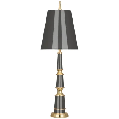 Versailles Accent Lamp in Various Finishes w Modern Brass Accents design by Jonathan Adler
