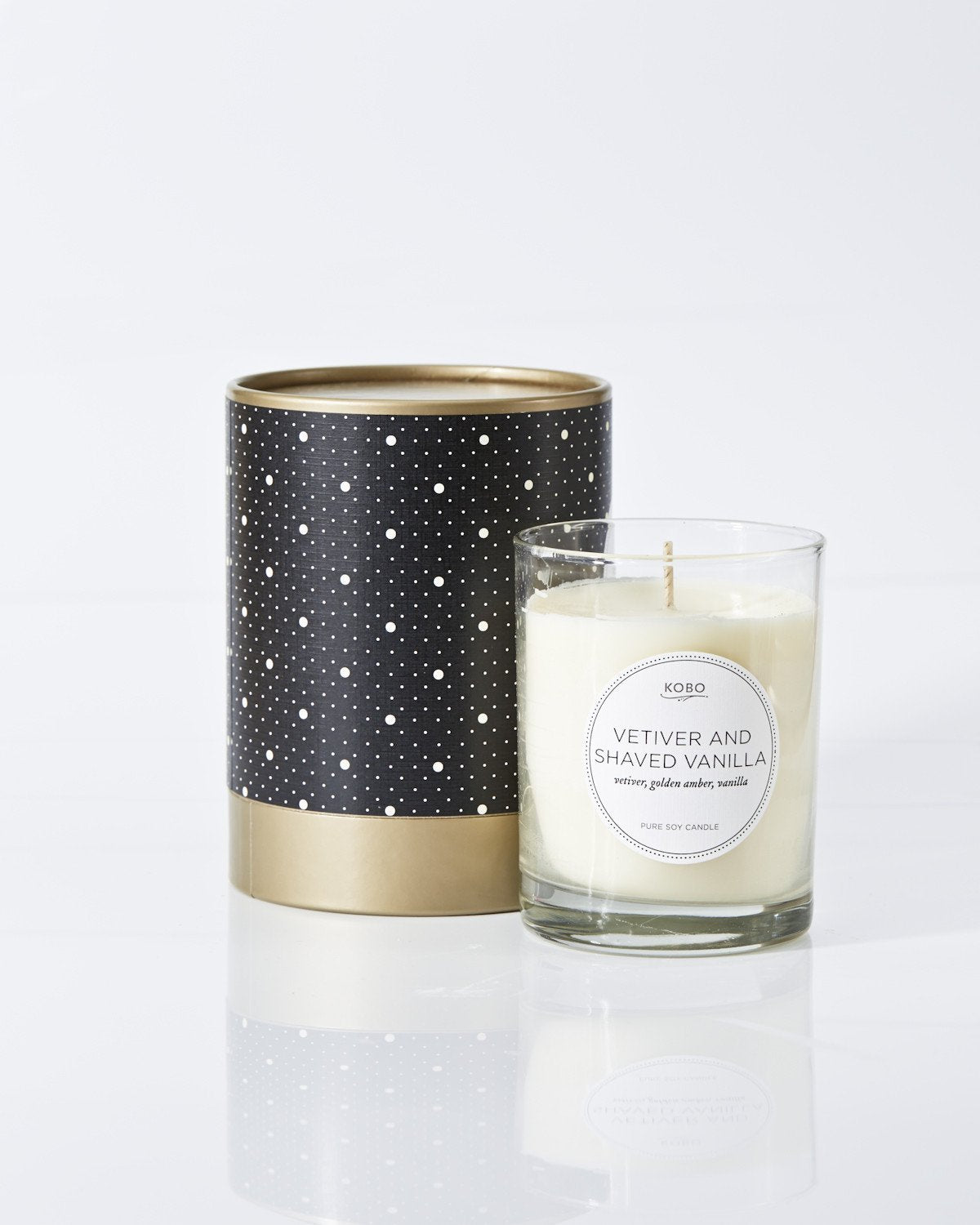 Vetiver Shaved Vanilla Candle design by Kobo Candles