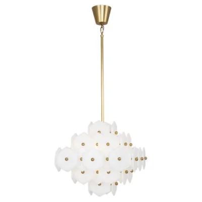 Vienna Small Chandelier in Antique Brass design by Jonathan Adler