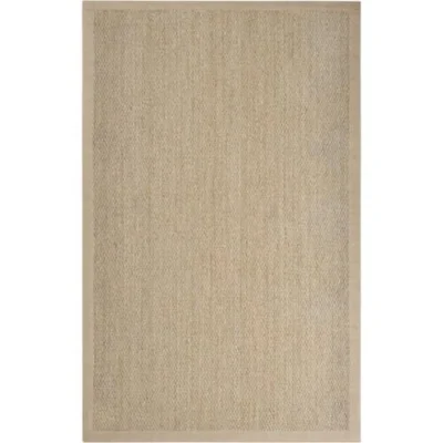 Village Collection Seagrass Area Rug in Tan and Caramel