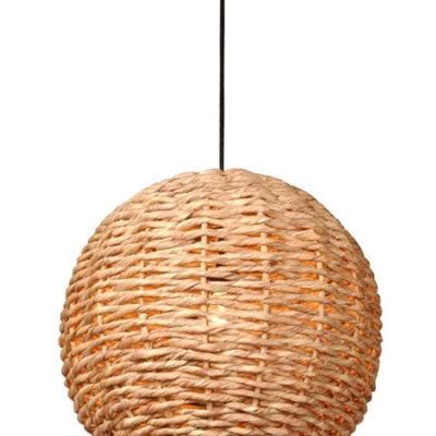 Water Hyacinth Ball Pendant Light design by Emissary