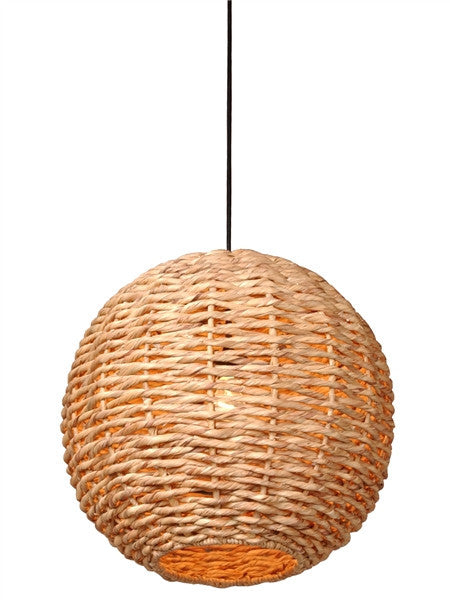 Water Hyacinth Ball Pendant Light design by Emissary