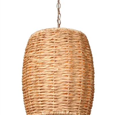 Water Hyacinth Stool Pendant Light design by Emissary