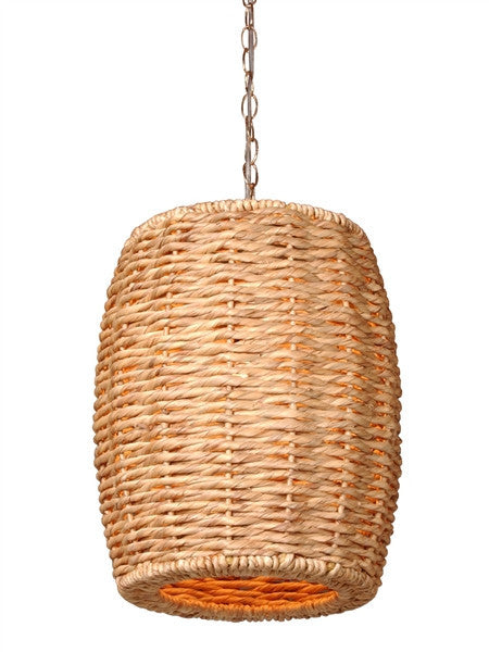 Water Hyacinth Stool Pendant Light design by Emissary