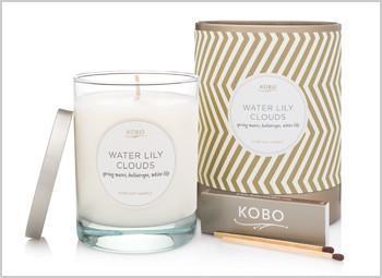 Water Lily Clouds Candle design by Kobo Candles