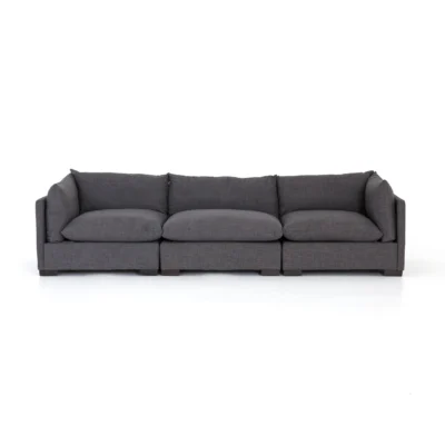 Westwood 3 Pc Sectional in Bennett Charcoal