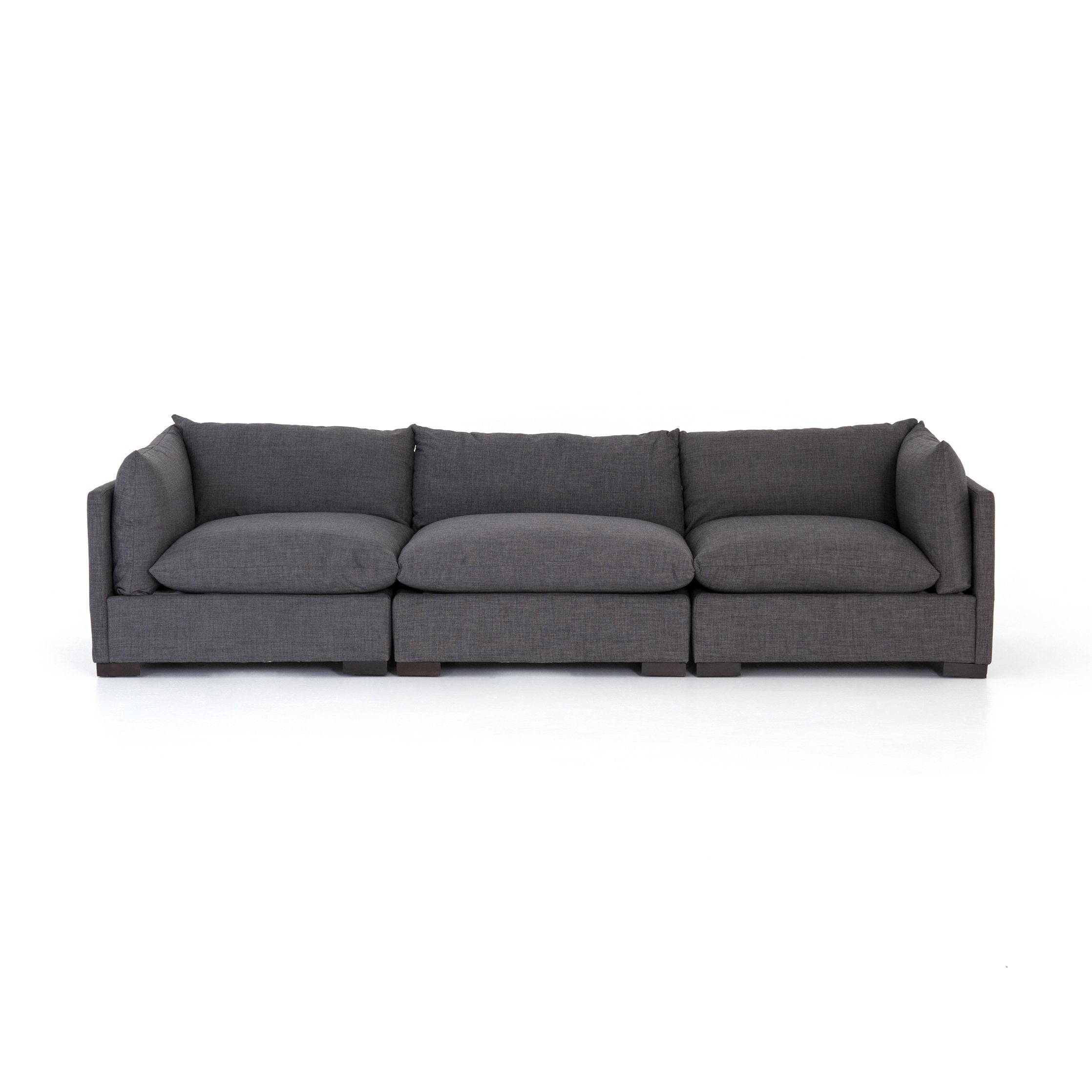 Westwood 3 Pc Sectional in Bennett Charcoal