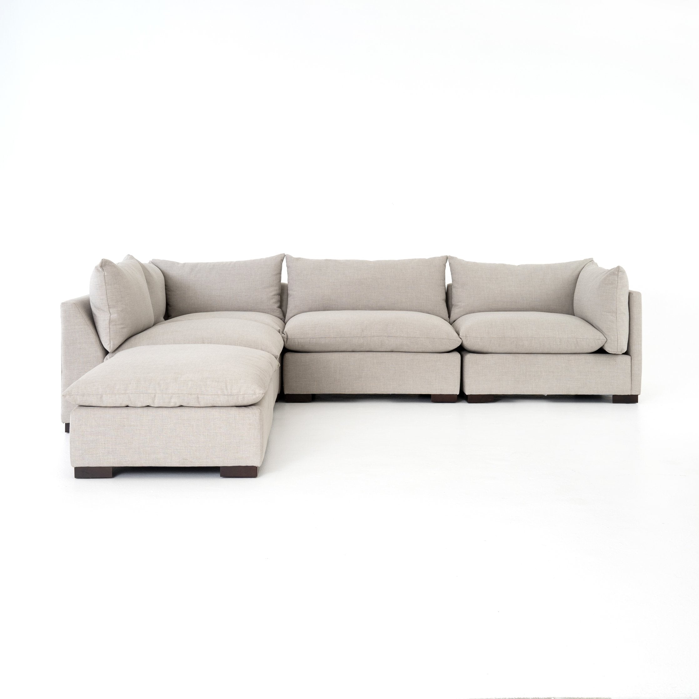 Westwood 4 Pc Sectional W Ottoman in Bennett Moon