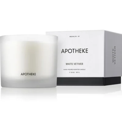 White Vetiver 3 Wick Candle design by Apotheke