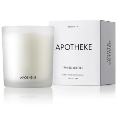 White Vetiver Signature Candle design by Apotheke