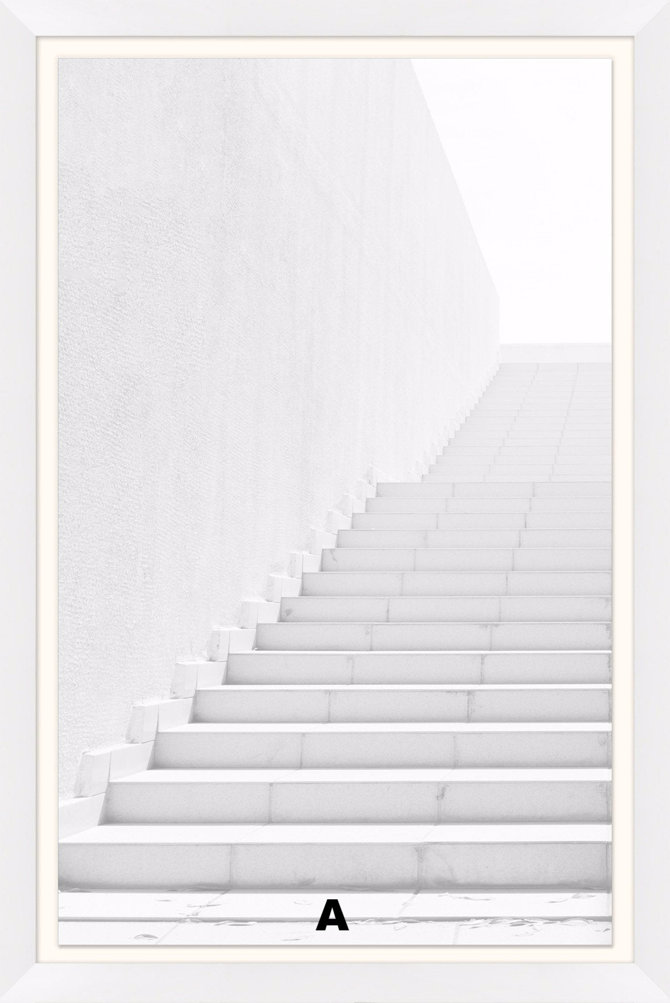 White Washed Stairs Wall Art in Various Designs design by Lillian August