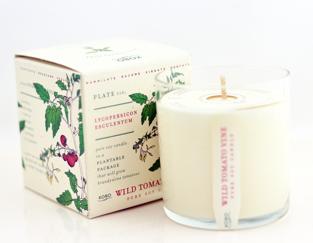 Wild Tomato Vine Soy Candle design by Kobo Candles