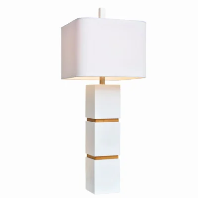 Wilshire Table Lamp in White design by Couture Lamps