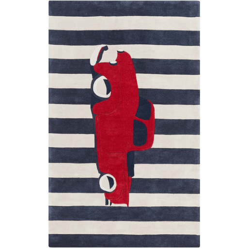 Young Life Beige Cherry and Cobalt Kids Rug