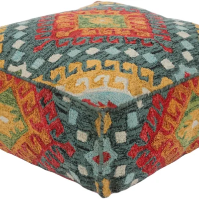 Zagros Pouf in Sage