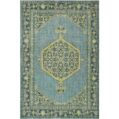 Zahra Emerald and Lime Rug