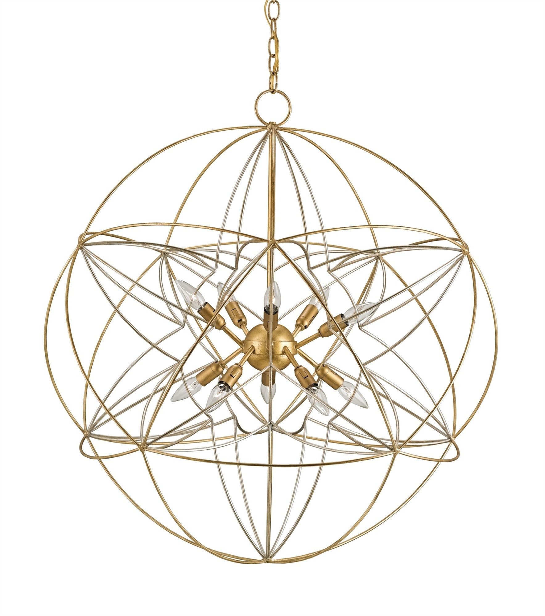 Zenda Orb Chandelier design by Currey and Company